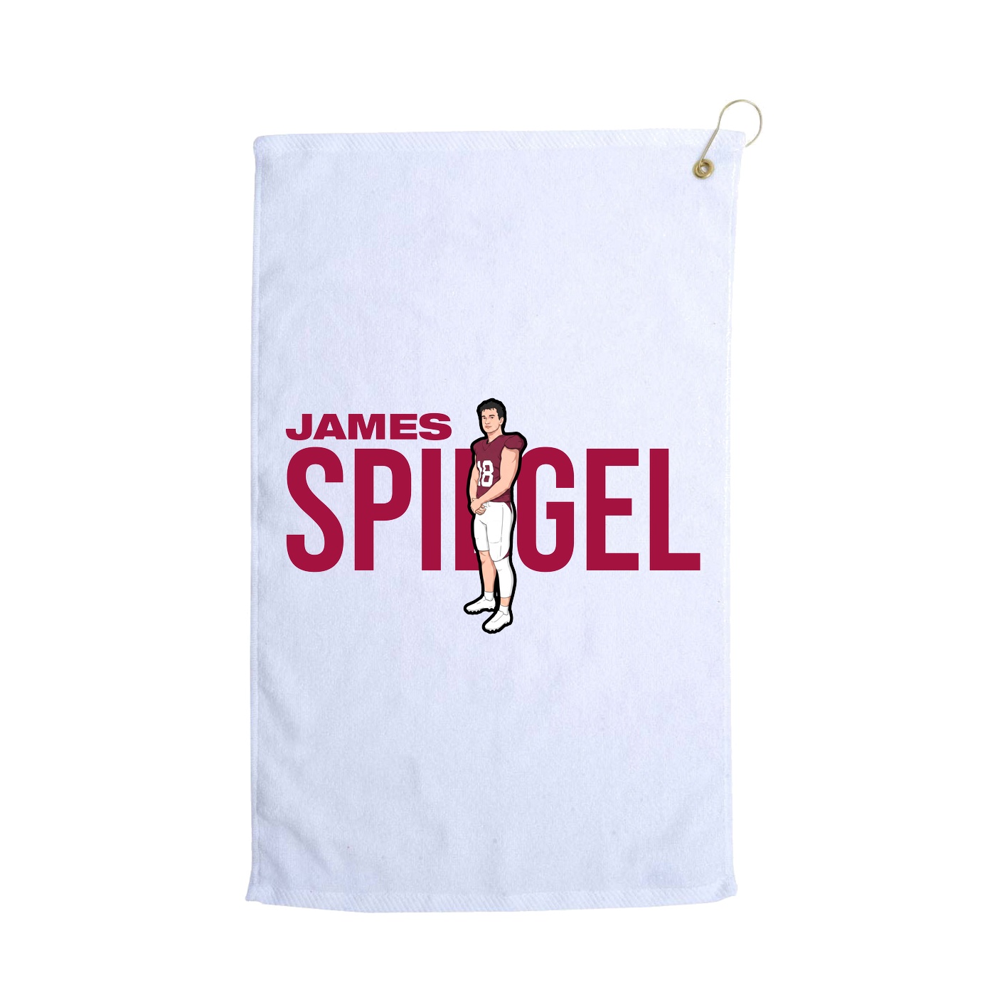 Golf Towel — Player Name in White