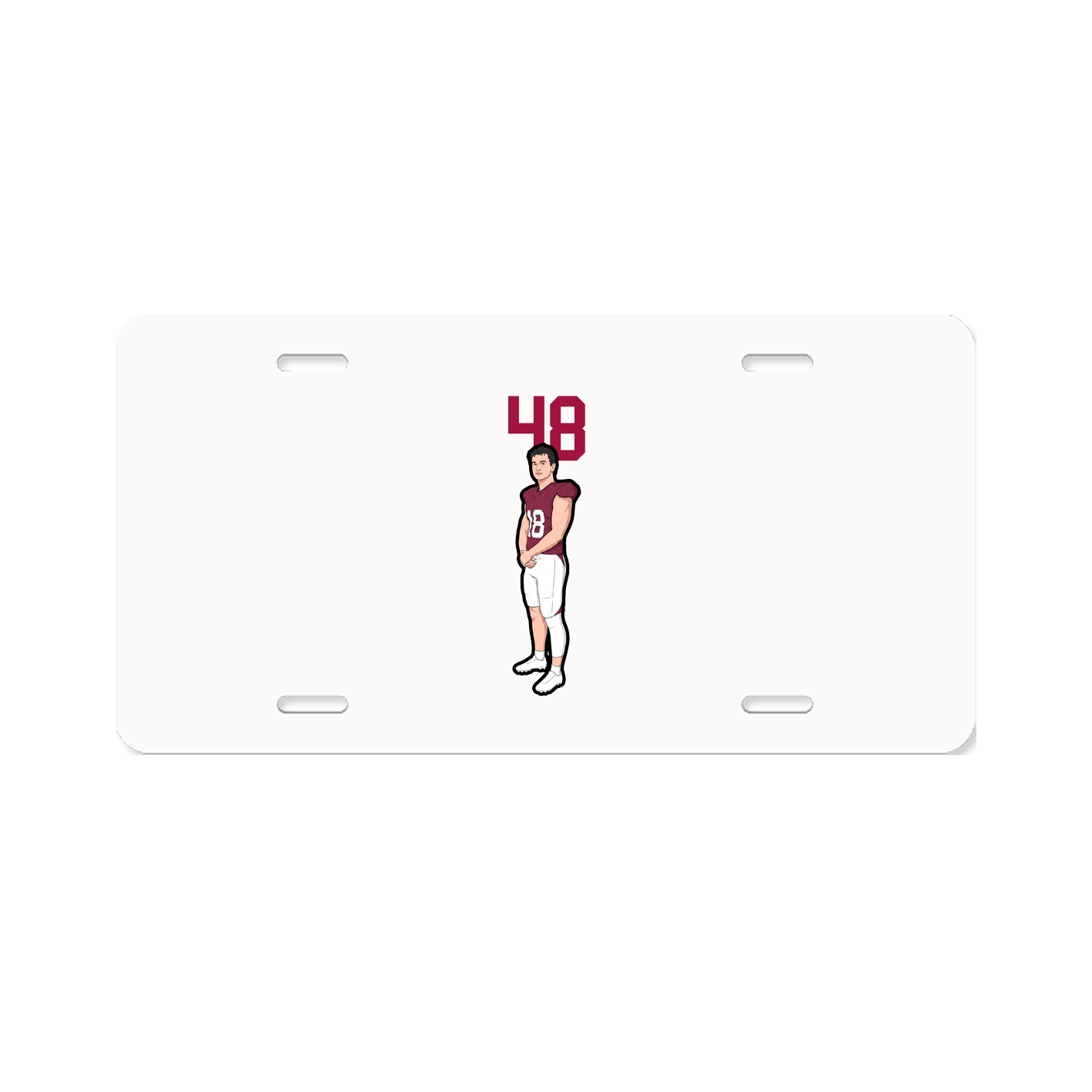 License Plate — Number Top in Classic