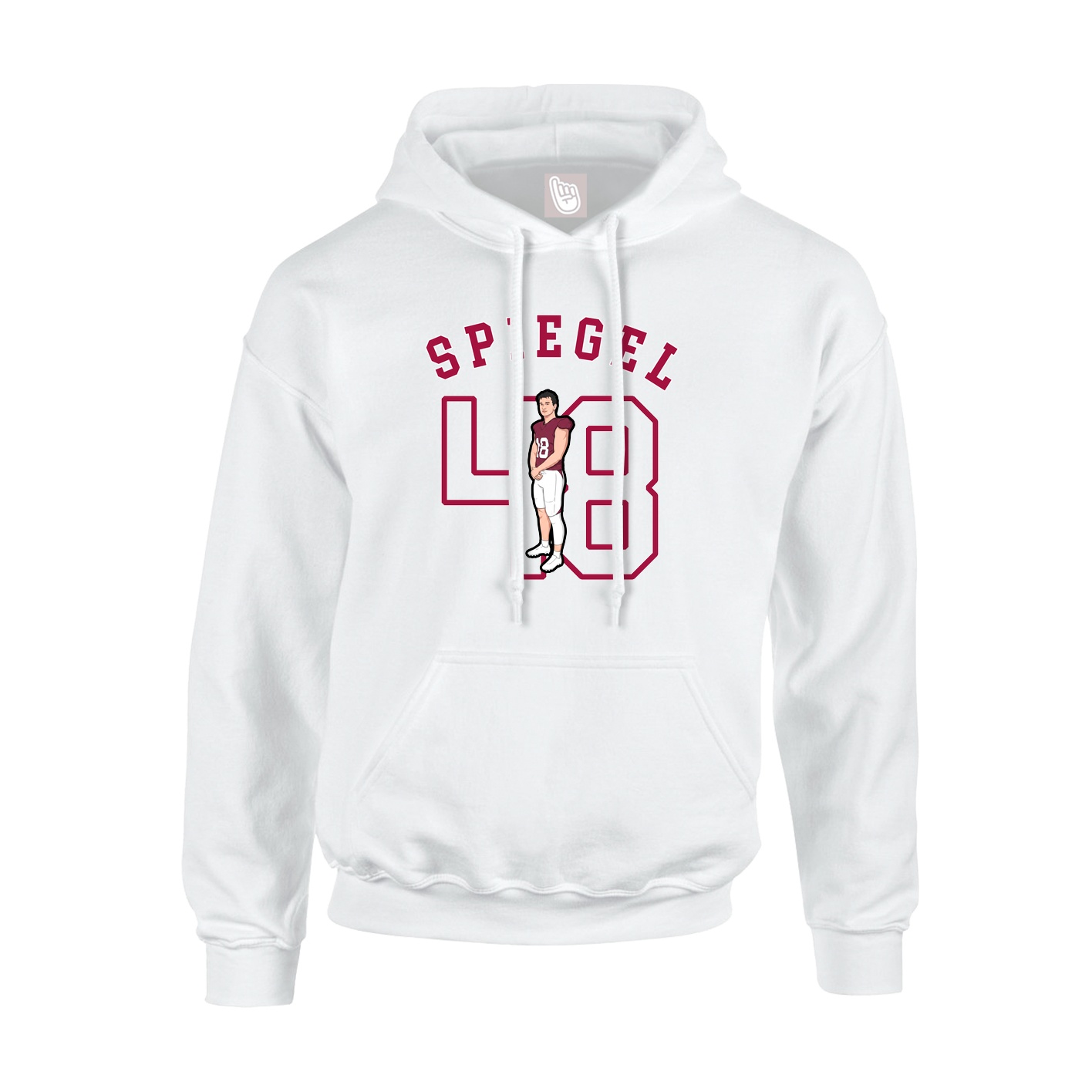 Youth Hoodie — Shirsey Arch in White