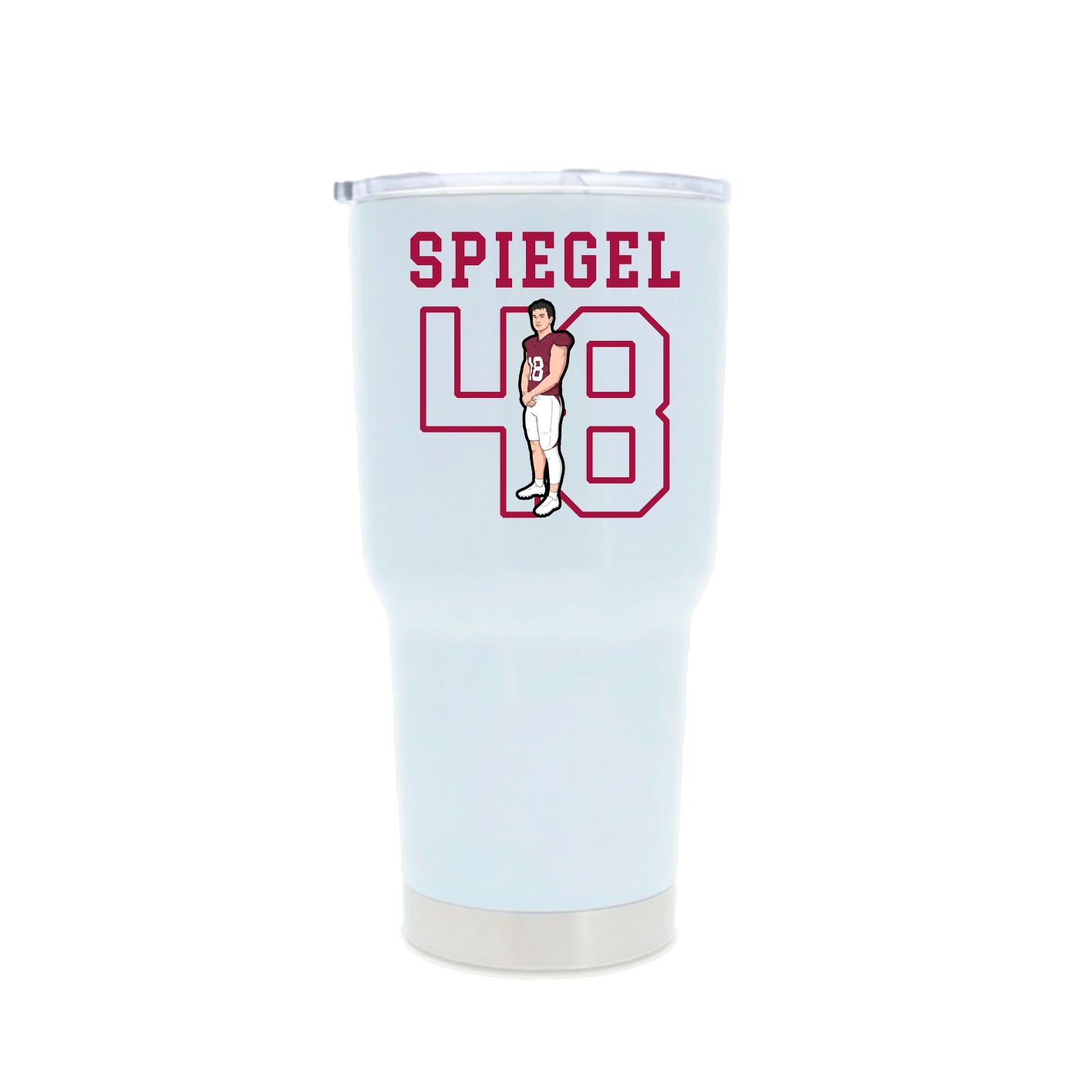 30oz Stainless Steel Tumbler — Shirsey in White