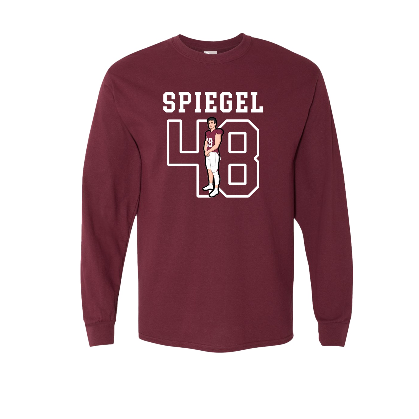 Long Sleeve Tee — Shirsey in Maroon