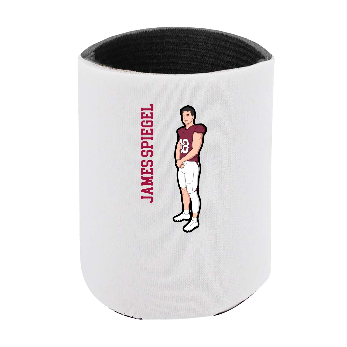 Can Holder — Name Vertical in White