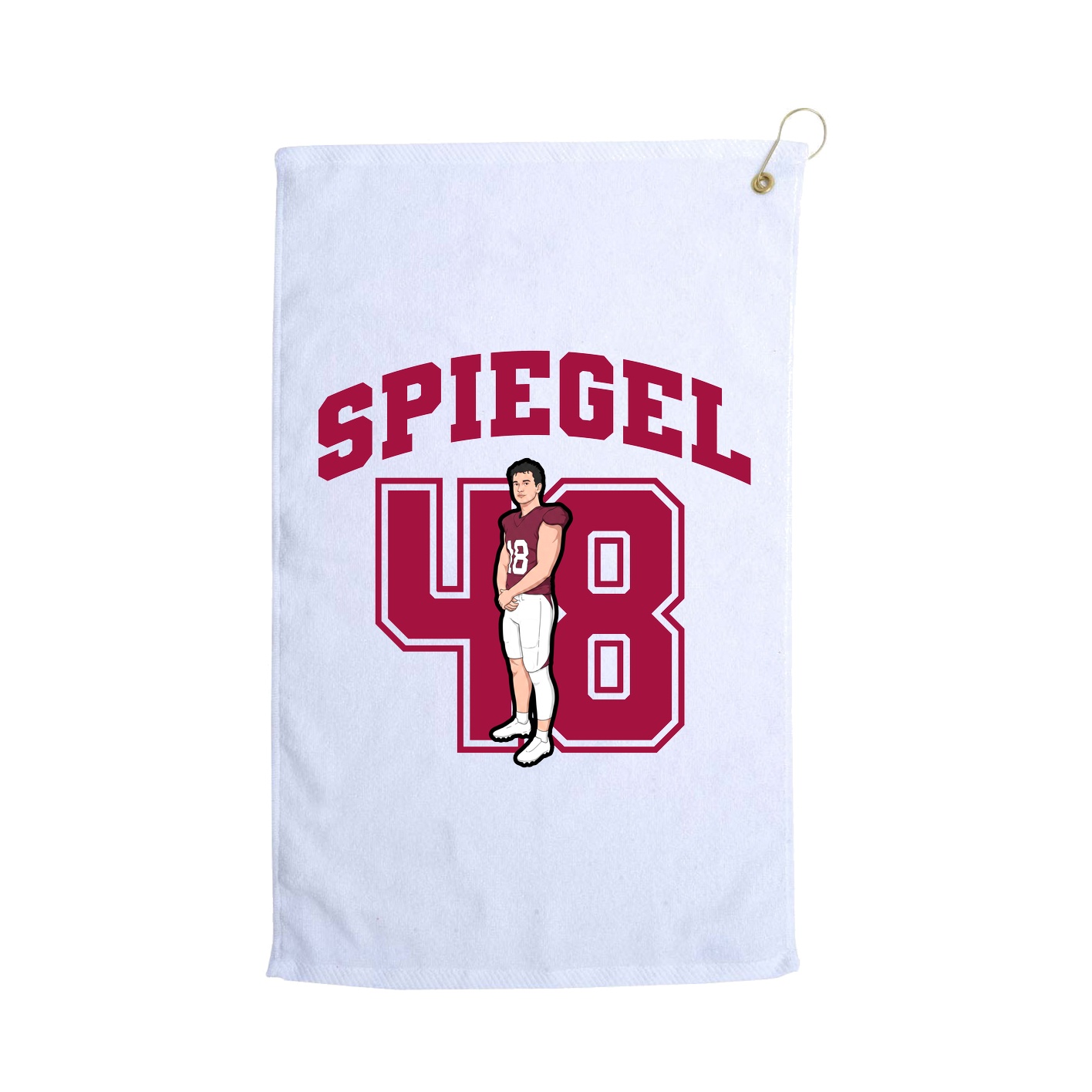 Golf Towel — Number in White