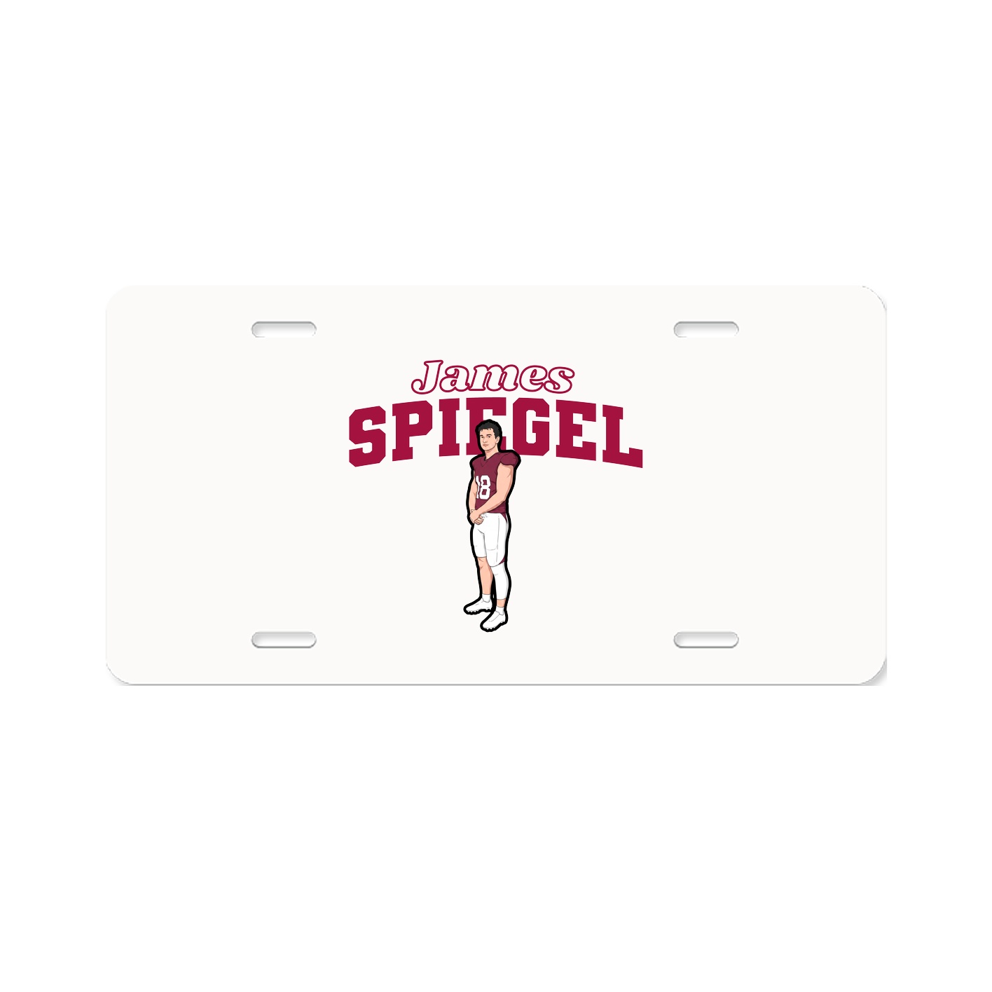 License Plate — Name Arch in Classic