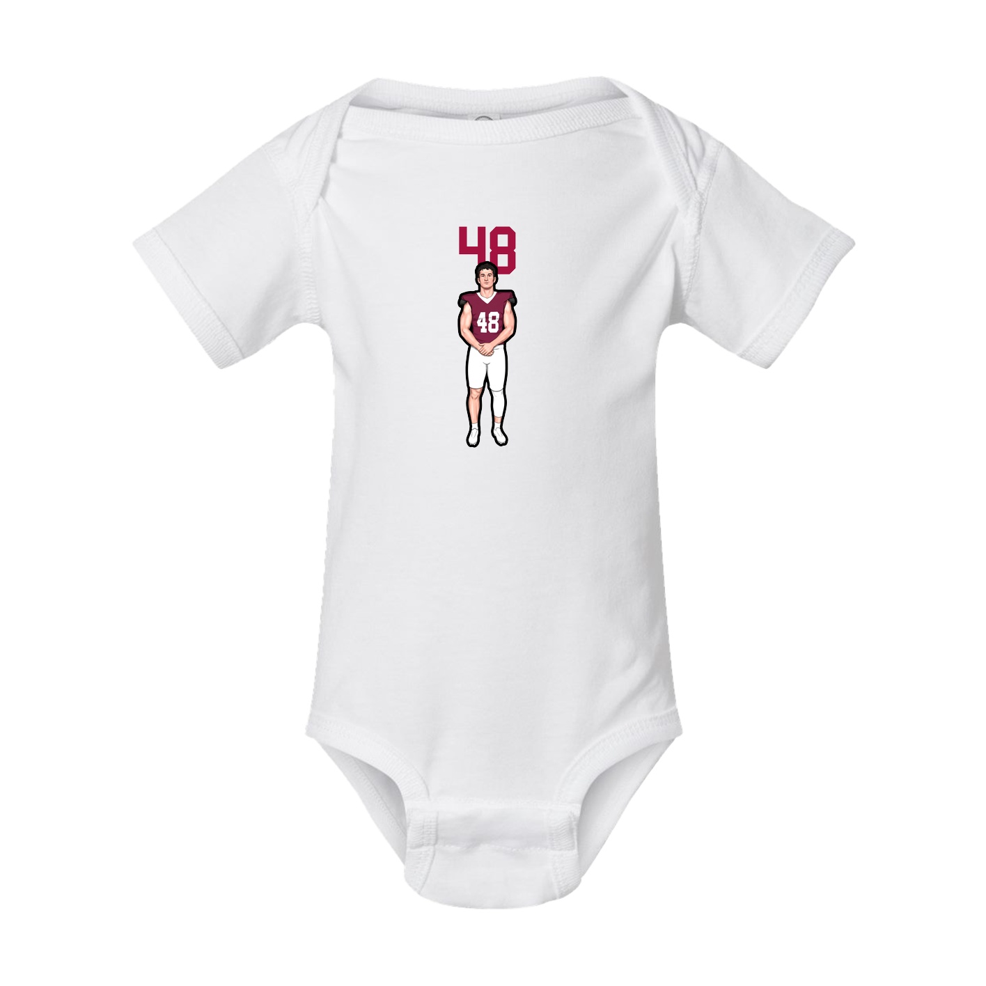Baby Onesie — Number Top in White