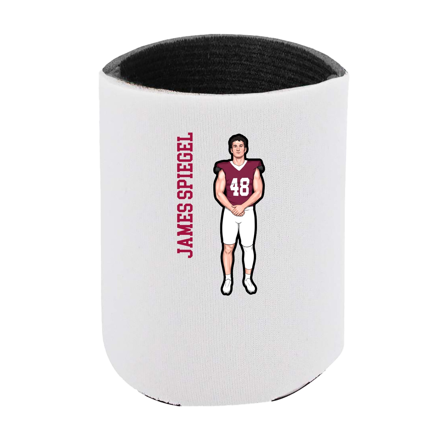 Can Holder — Name Vertical in White