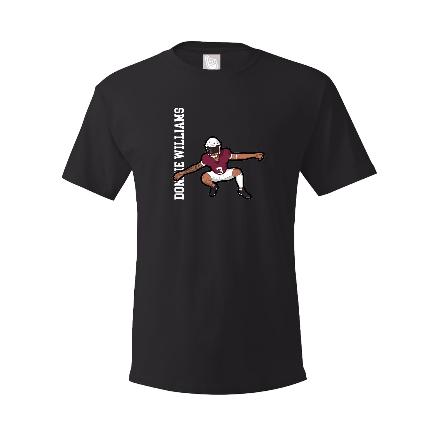 Tee — Name Vertical in Black