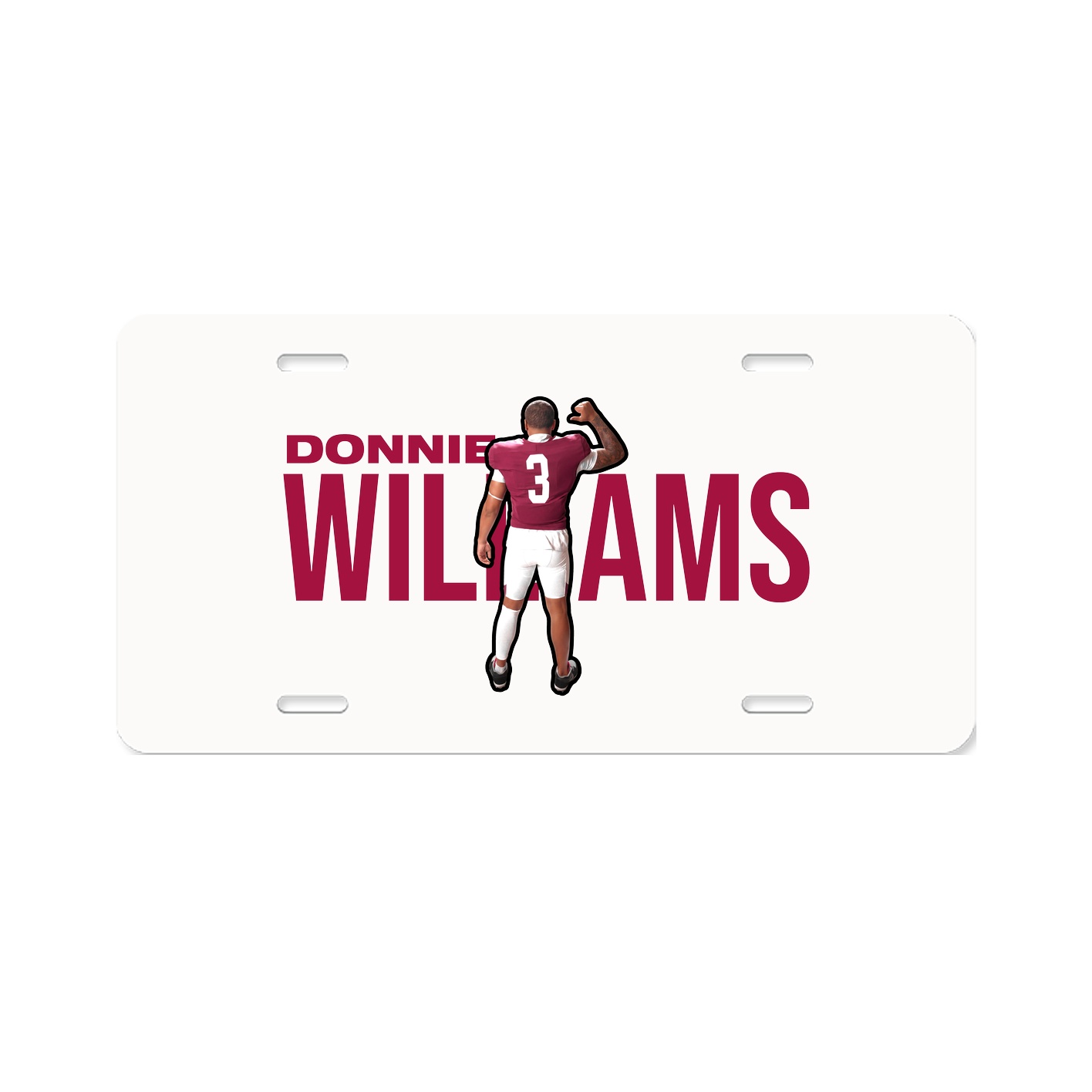 License Plate — Player Name in Classic