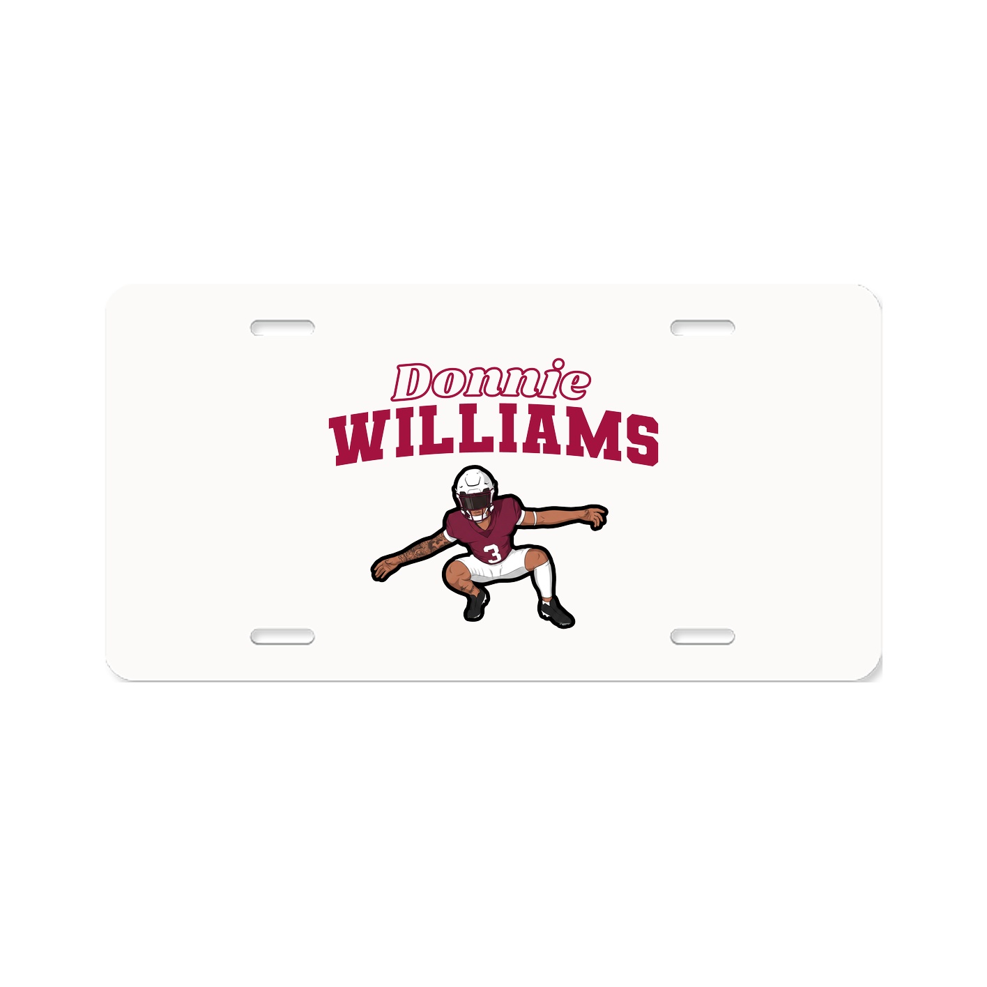 License Plate — Name Arch in Classic