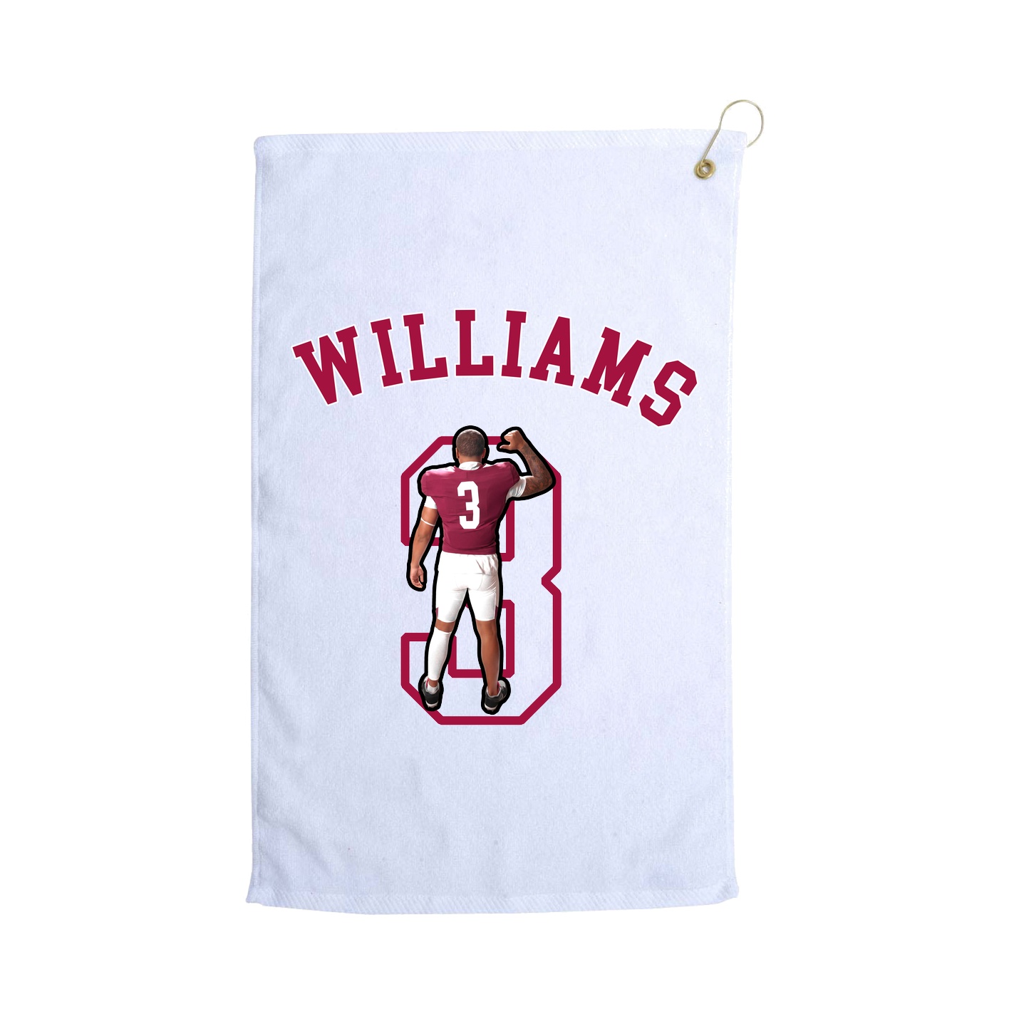 Golf Towel — Shirsey Arch in White