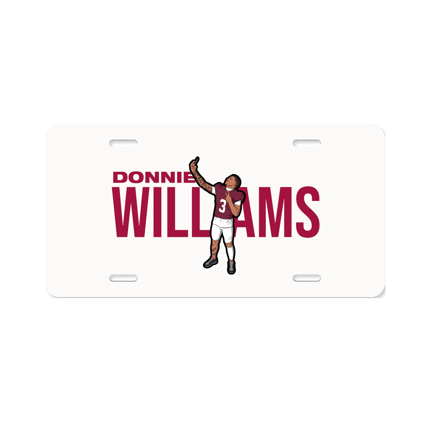 License Plate — Player Name in Classic