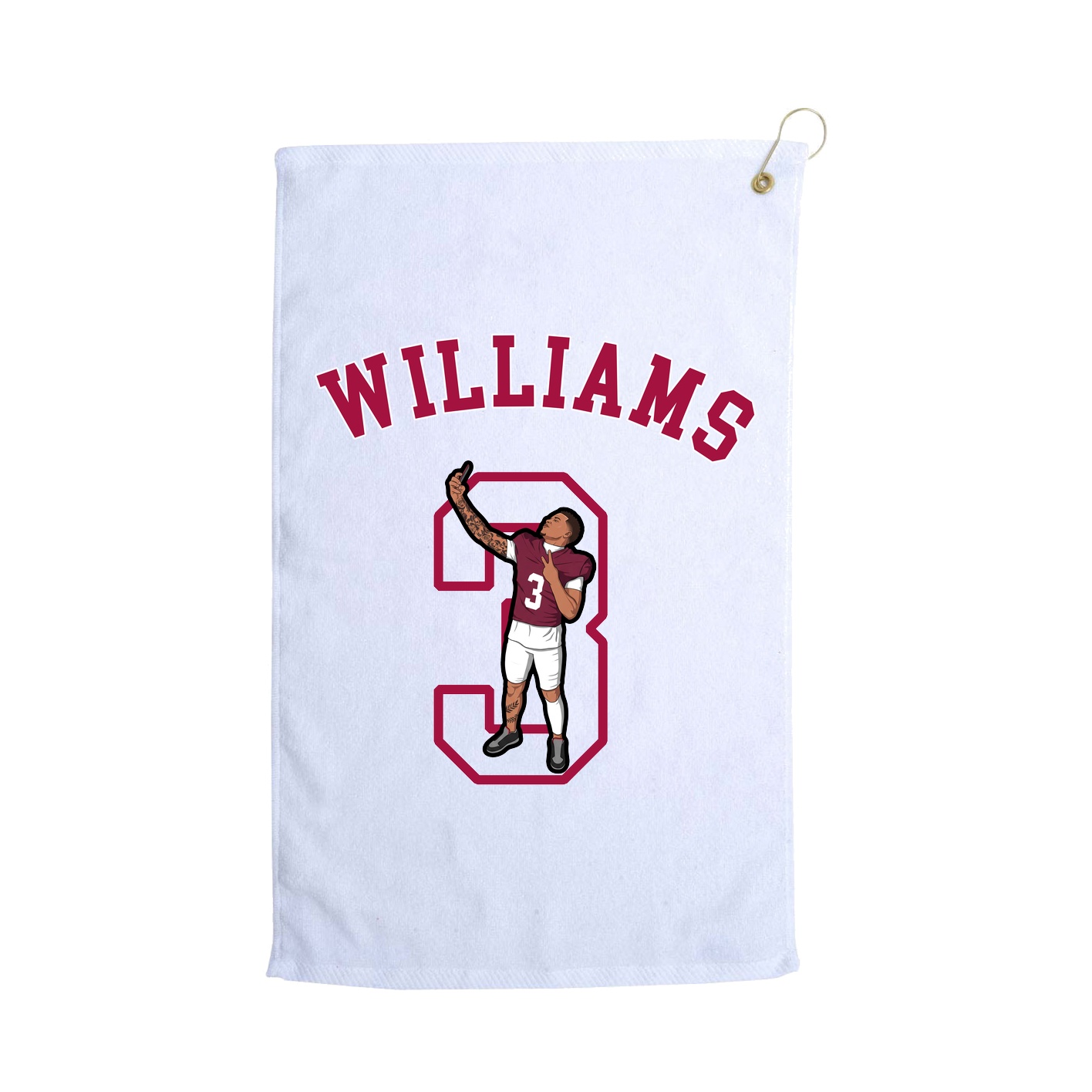 Golf Towel — Shirsey Arch in White