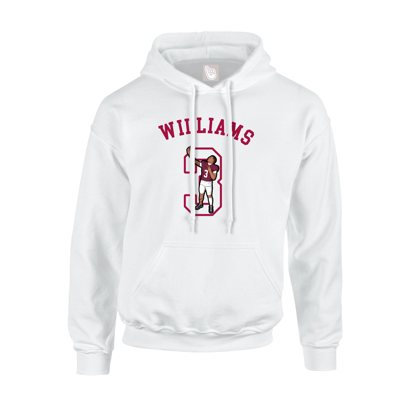 Youth Hoodie — Shirsey Arch in White
