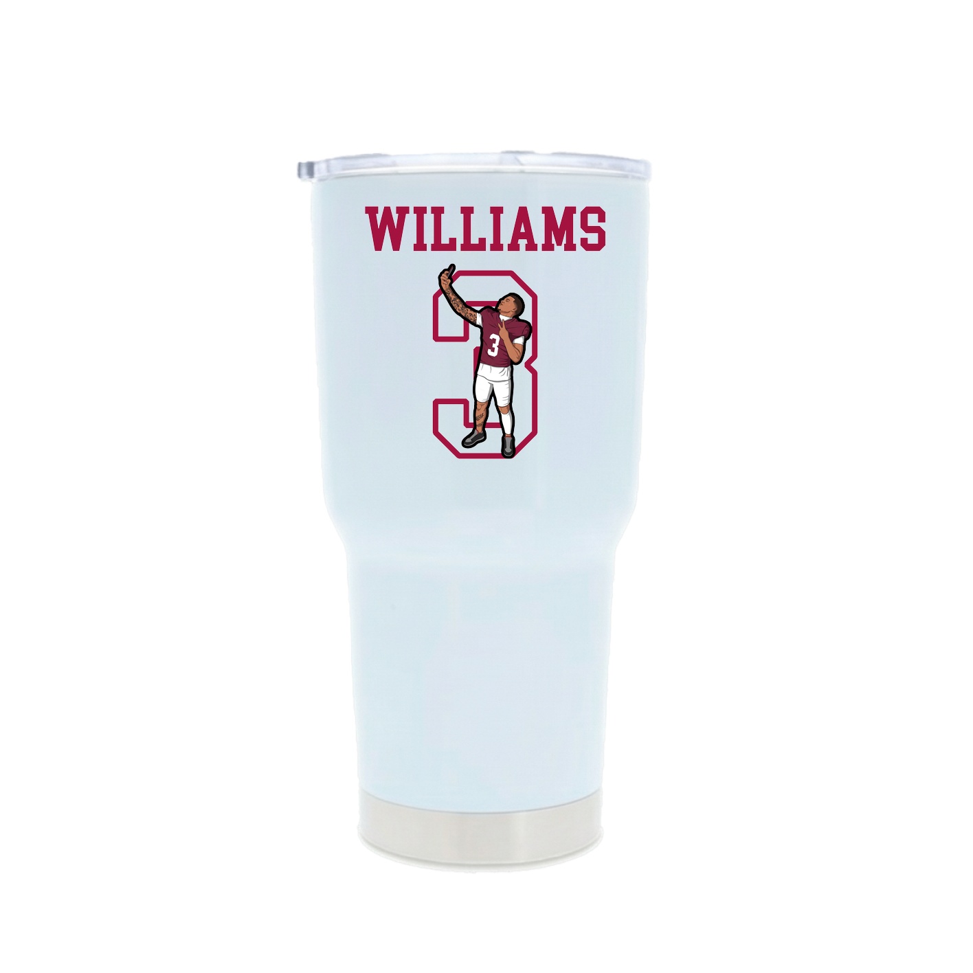 30oz Stainless Steel Tumbler — Shirsey in White