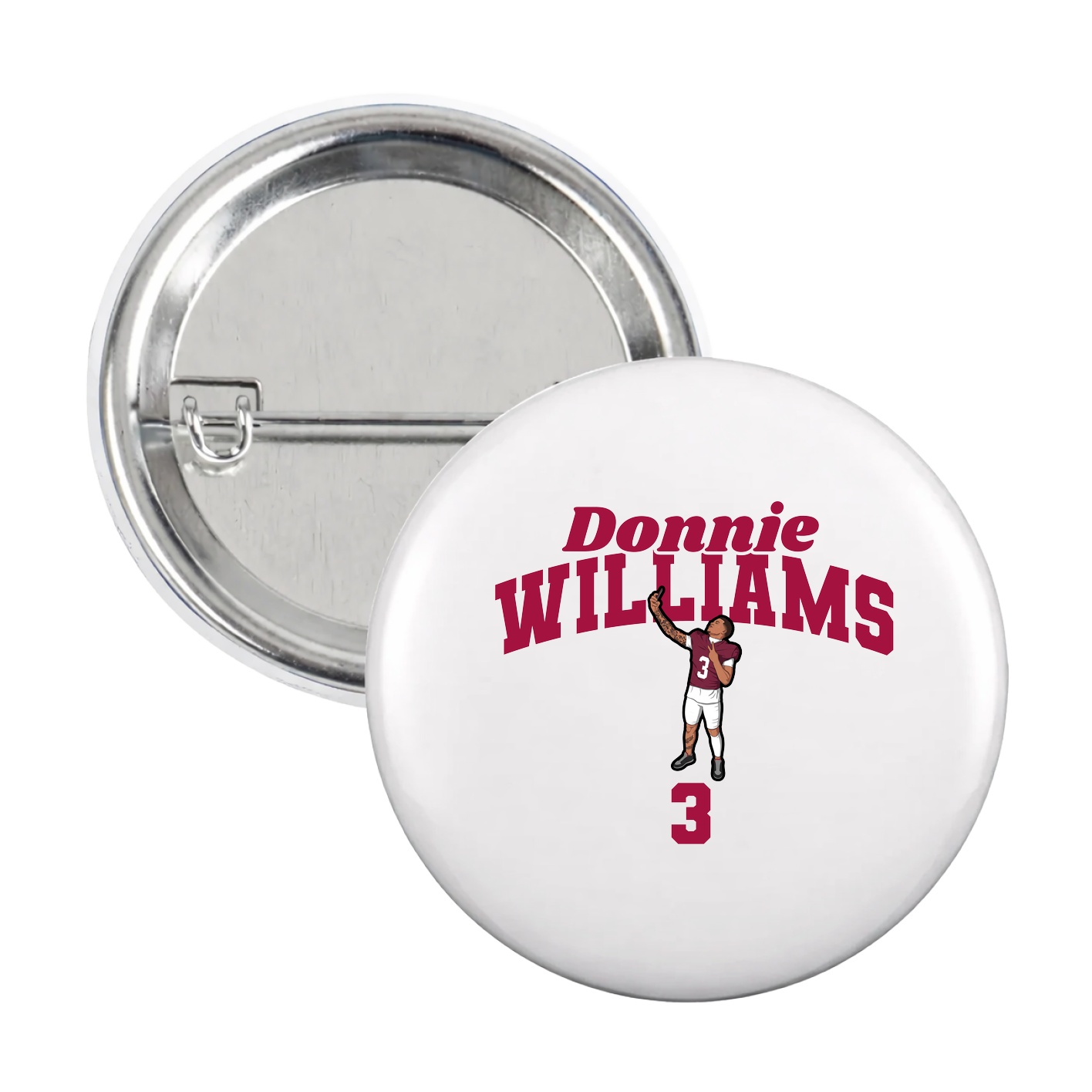 Game Day Button — Signature Arch in White