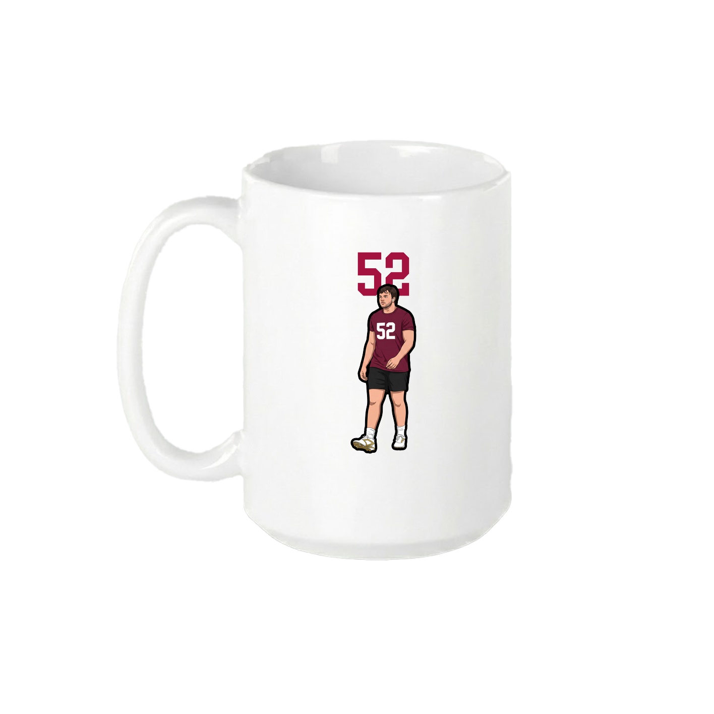 15oz Coffee Mug — Number Top in White