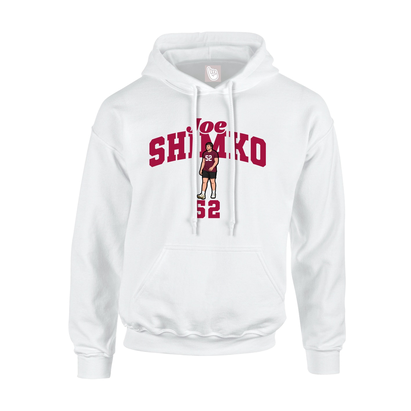 Youth Hoodie — Signature Arch in White