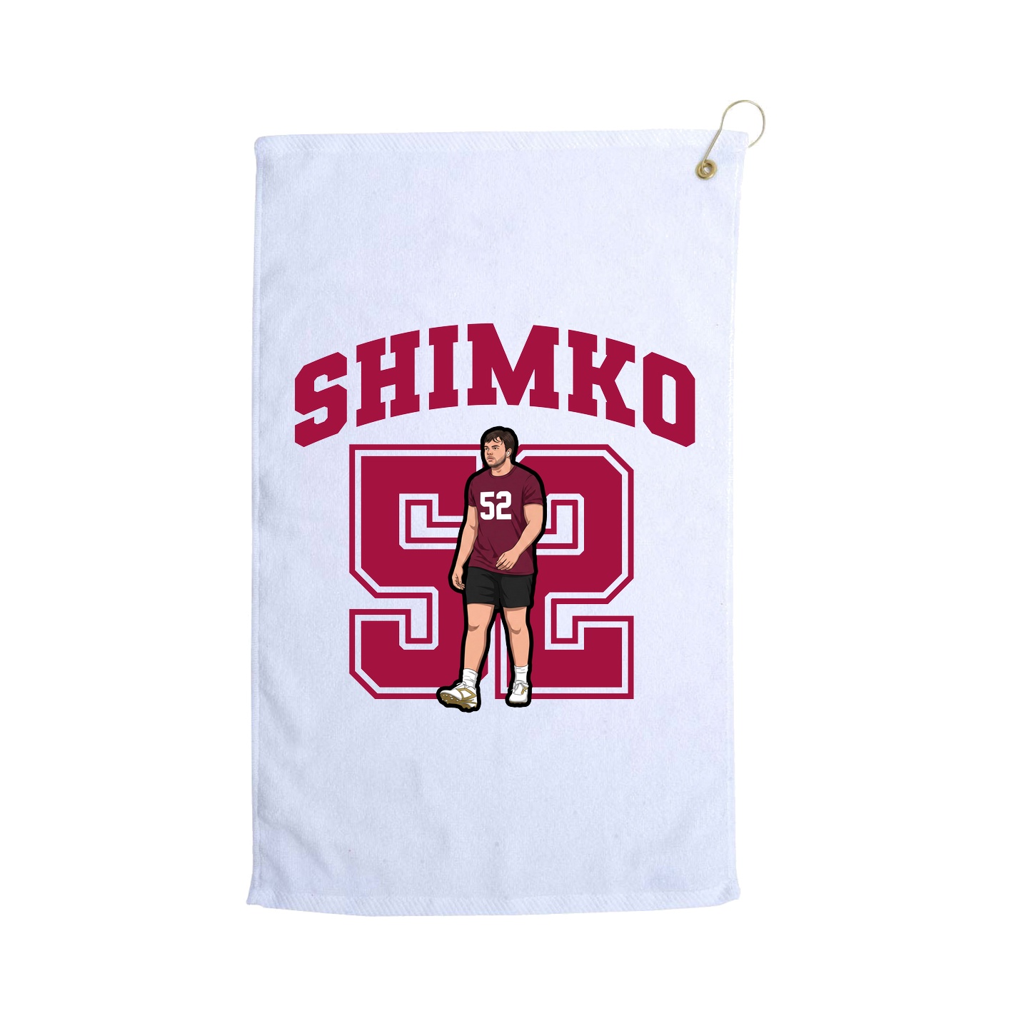 Golf Towel — Number in White