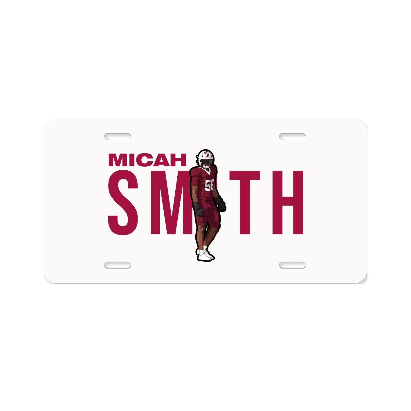 License Plate — Player Name in Classic