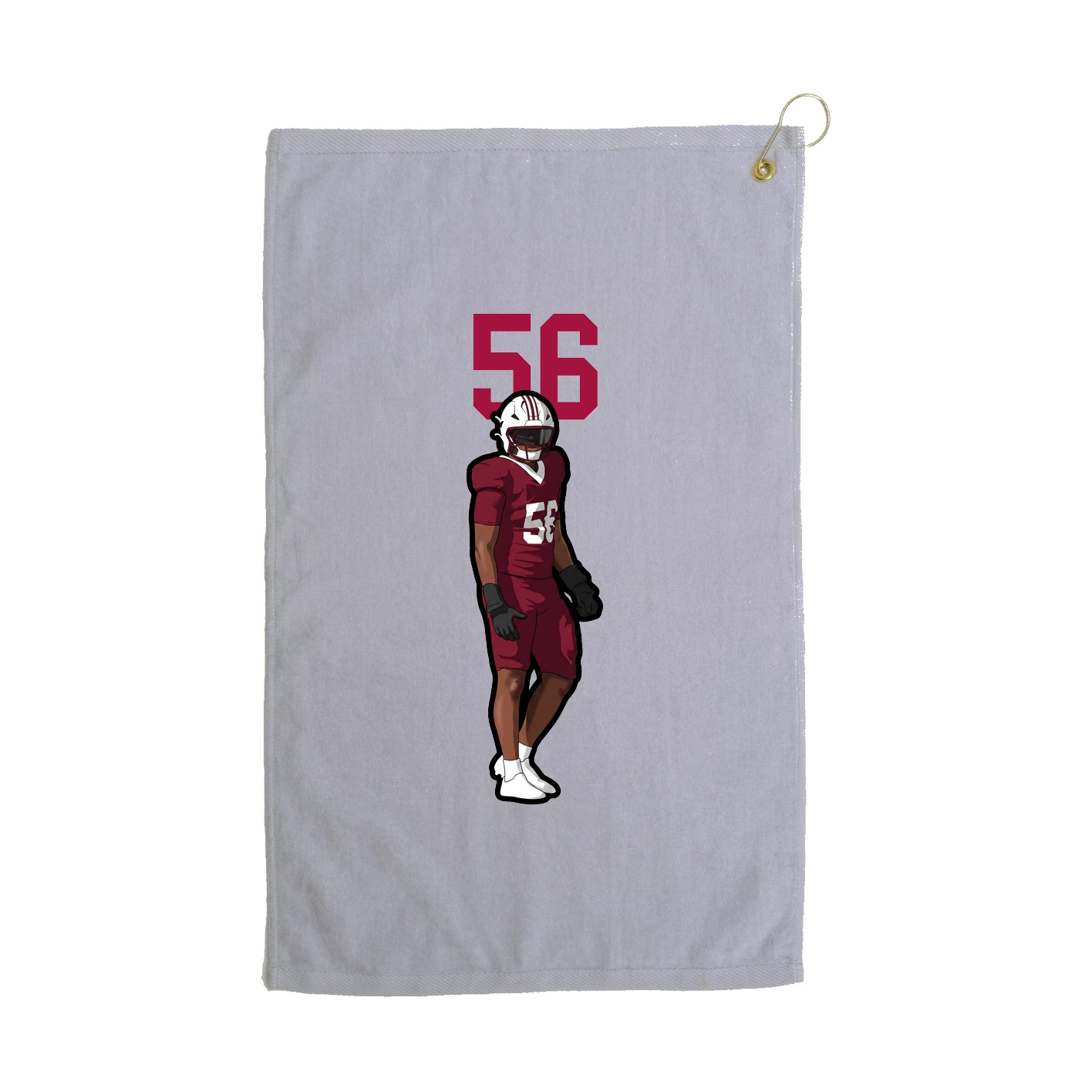 Golf Towel — Number Top in Grey