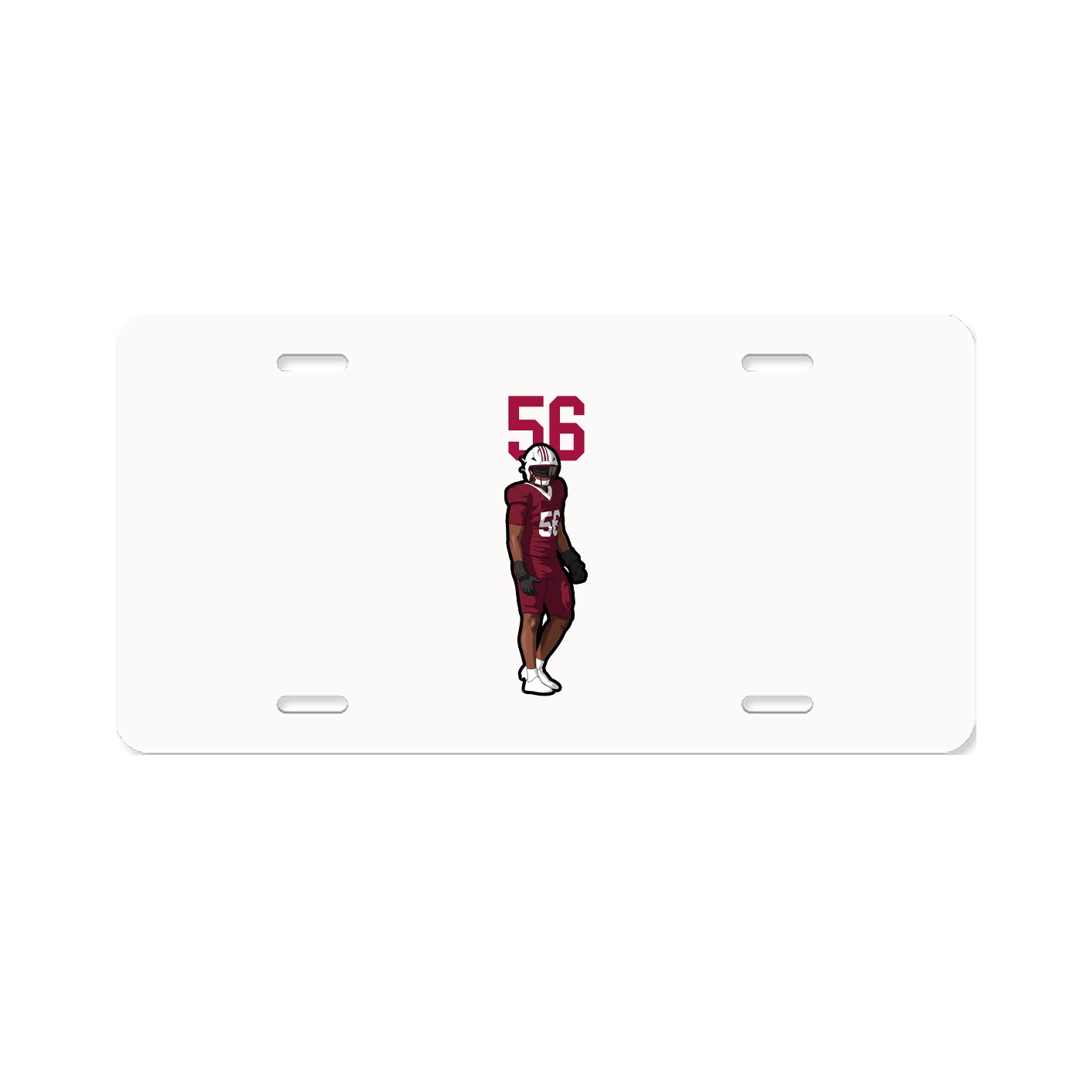 License Plate — Number Top in Classic
