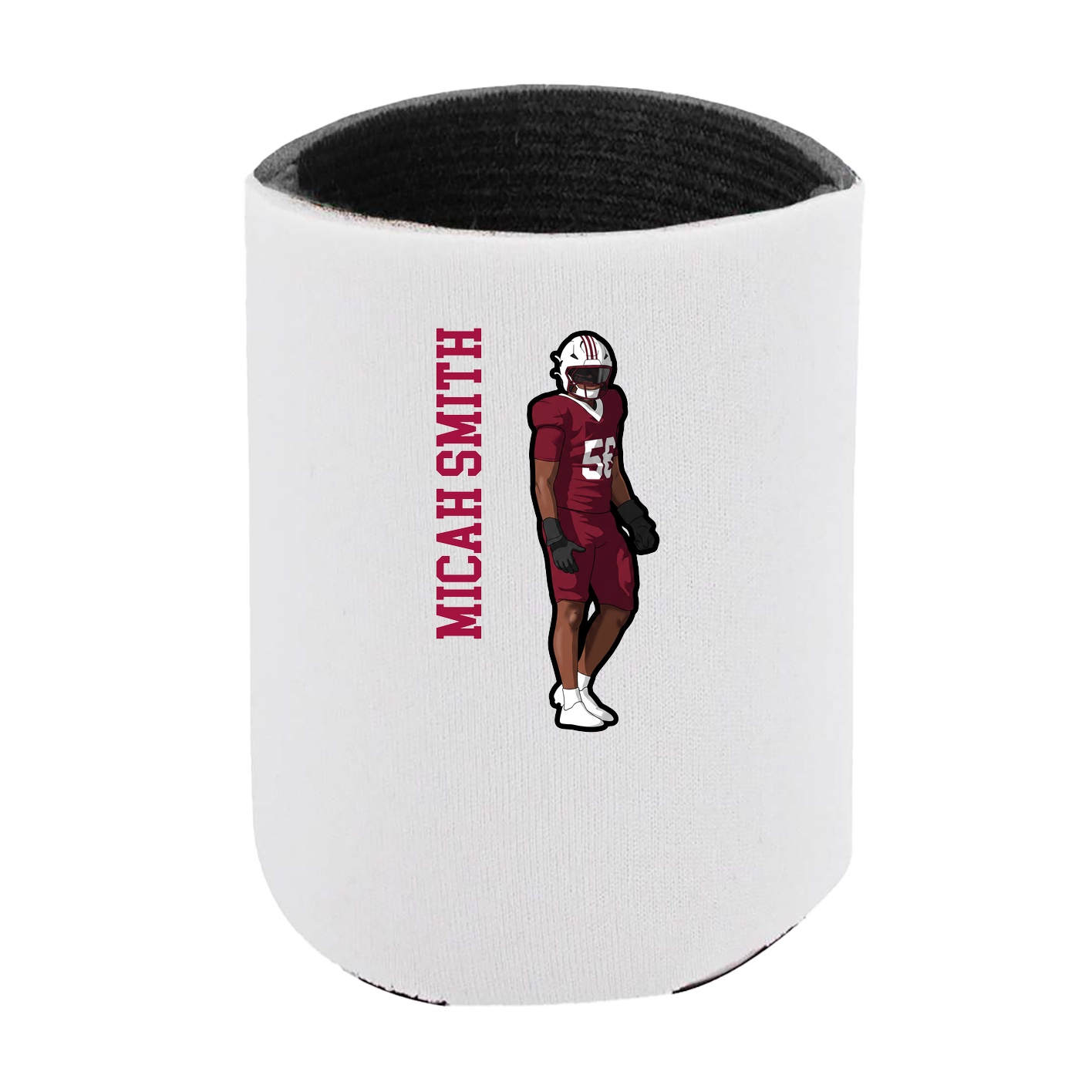 Can Holder — Name Vertical in White
