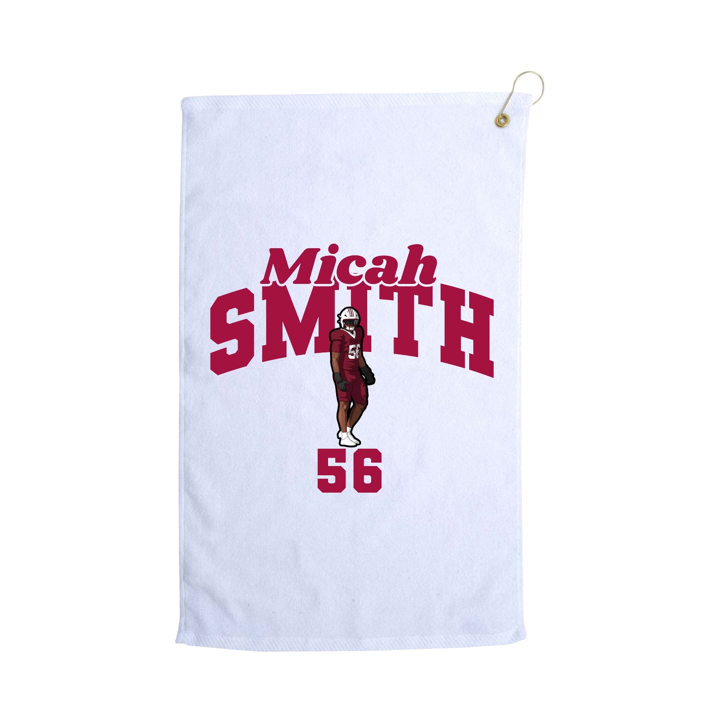 Golf Towel — Signature Arch in White