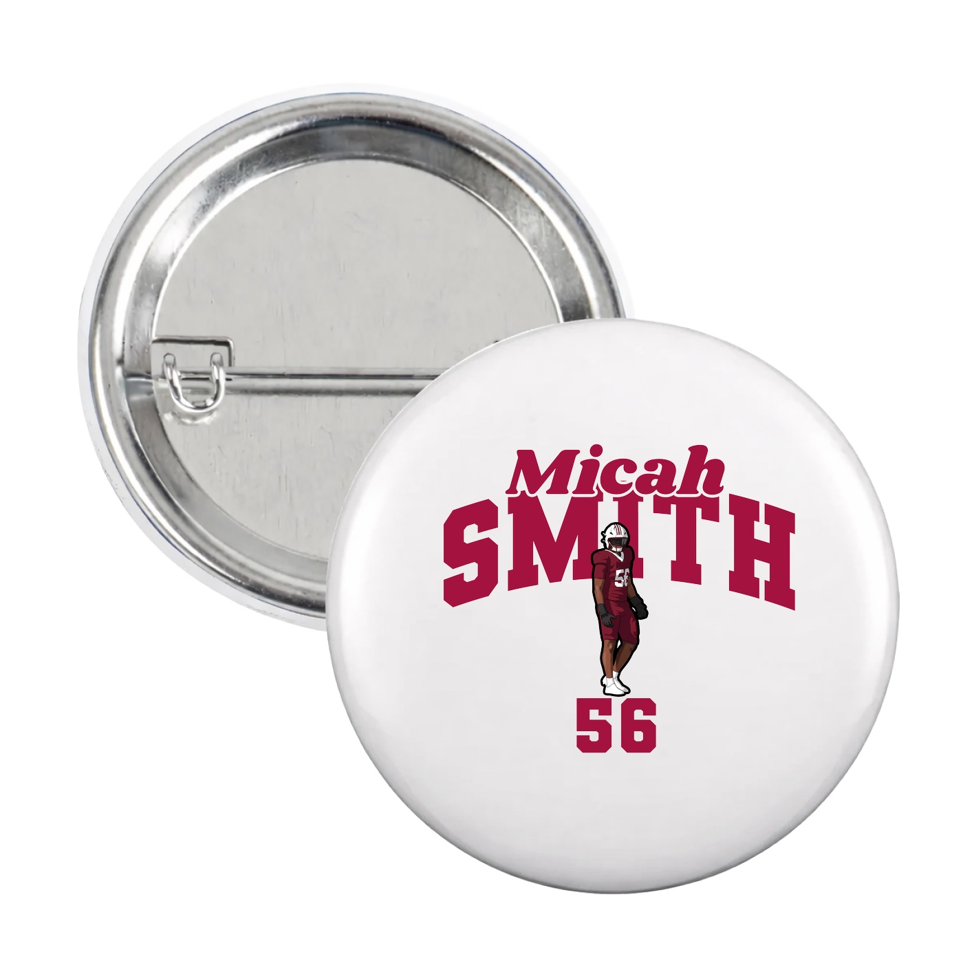 Game Day Button — Signature Arch in White