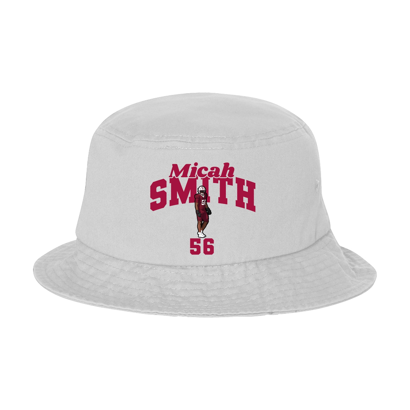 Bucket Cap — Signature Arch in White