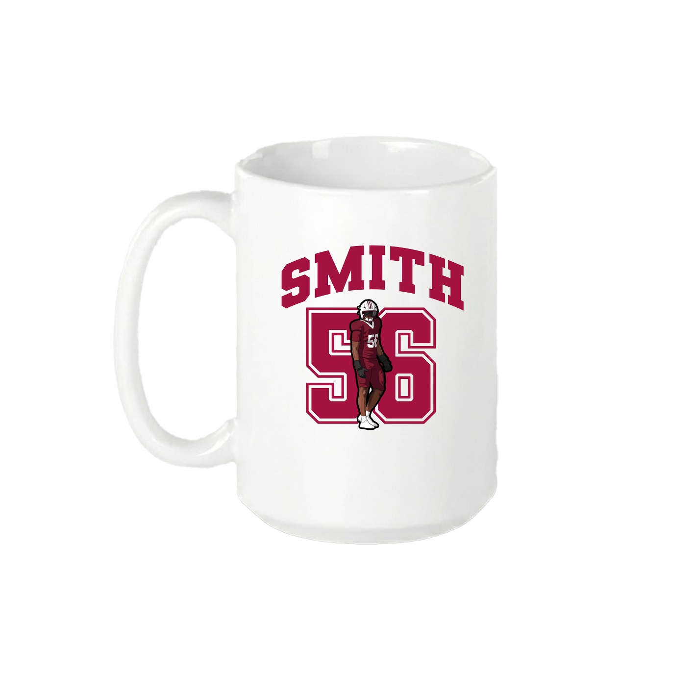 15oz Coffee Mug — Number in White