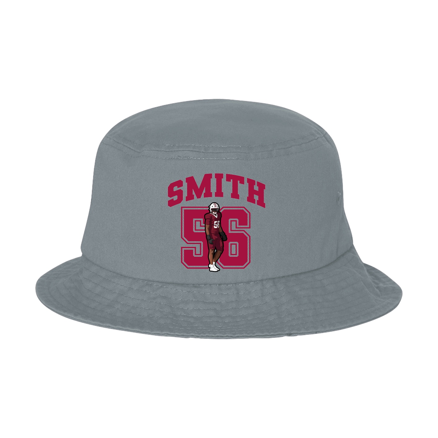 Bucket Cap — Number in Grey