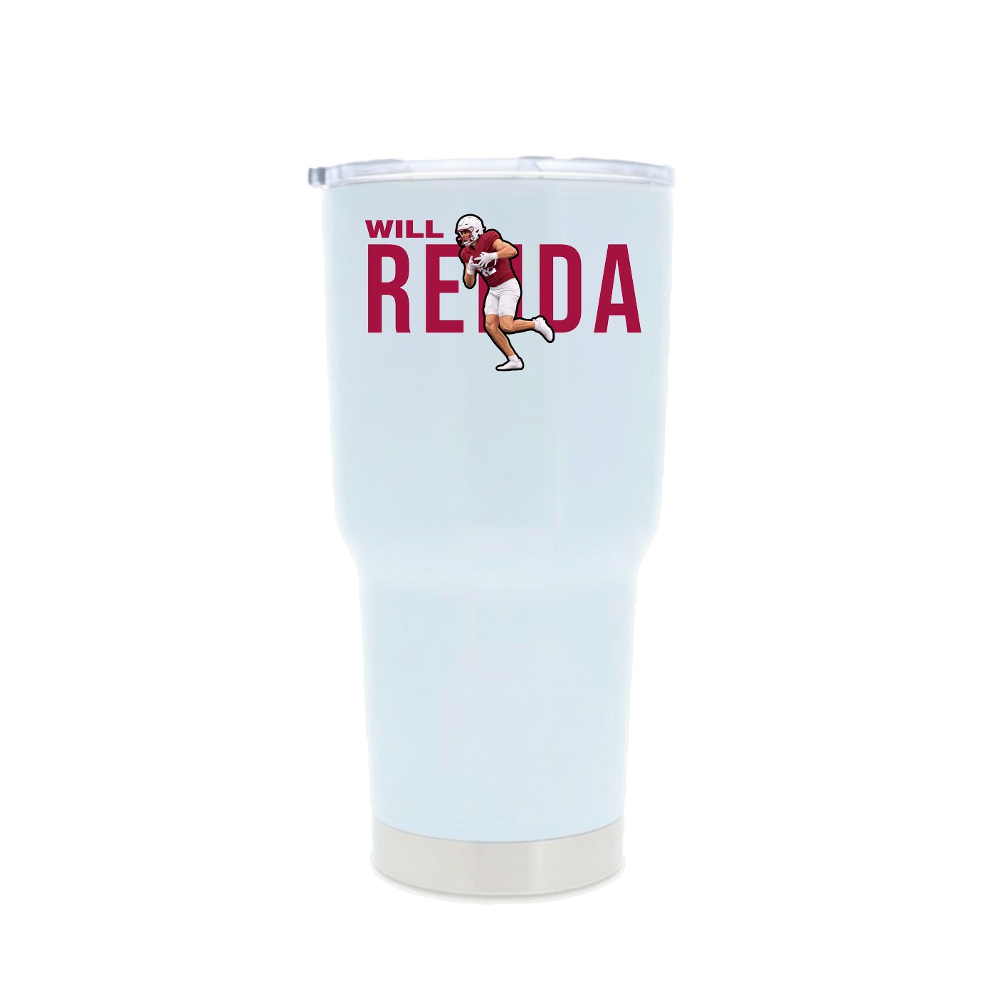 30oz Stainless Steel Tumbler — Player Name in White