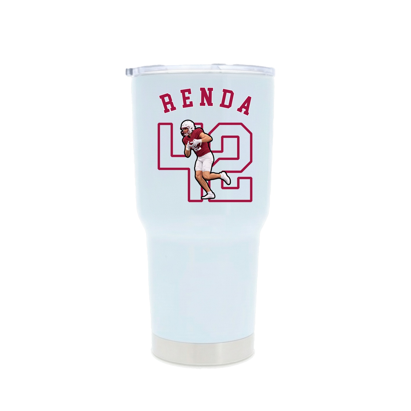 30oz Stainless Steel Tumbler — Shirsey Arch in White