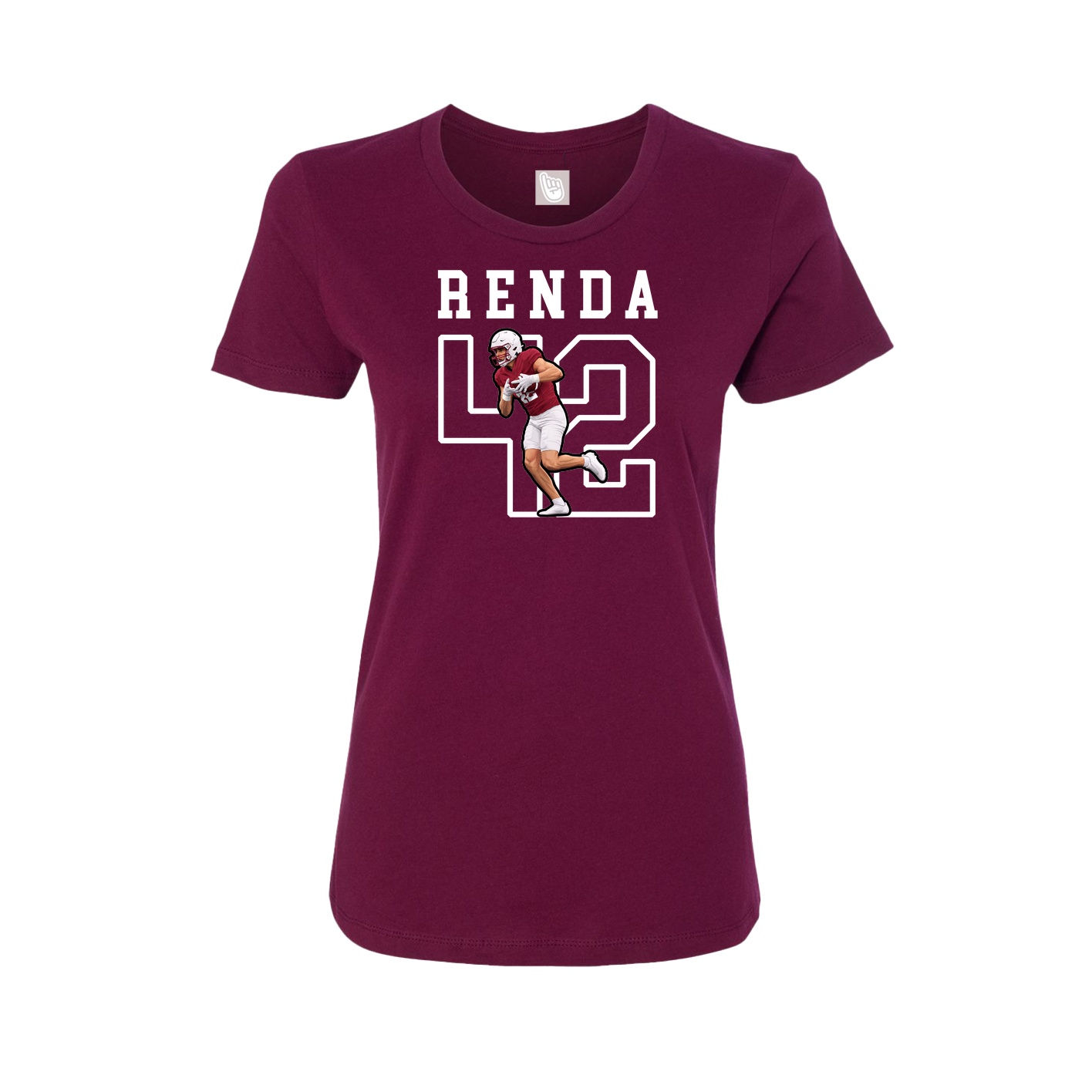 Fitted Women's Tee — Shirsey in Maroon