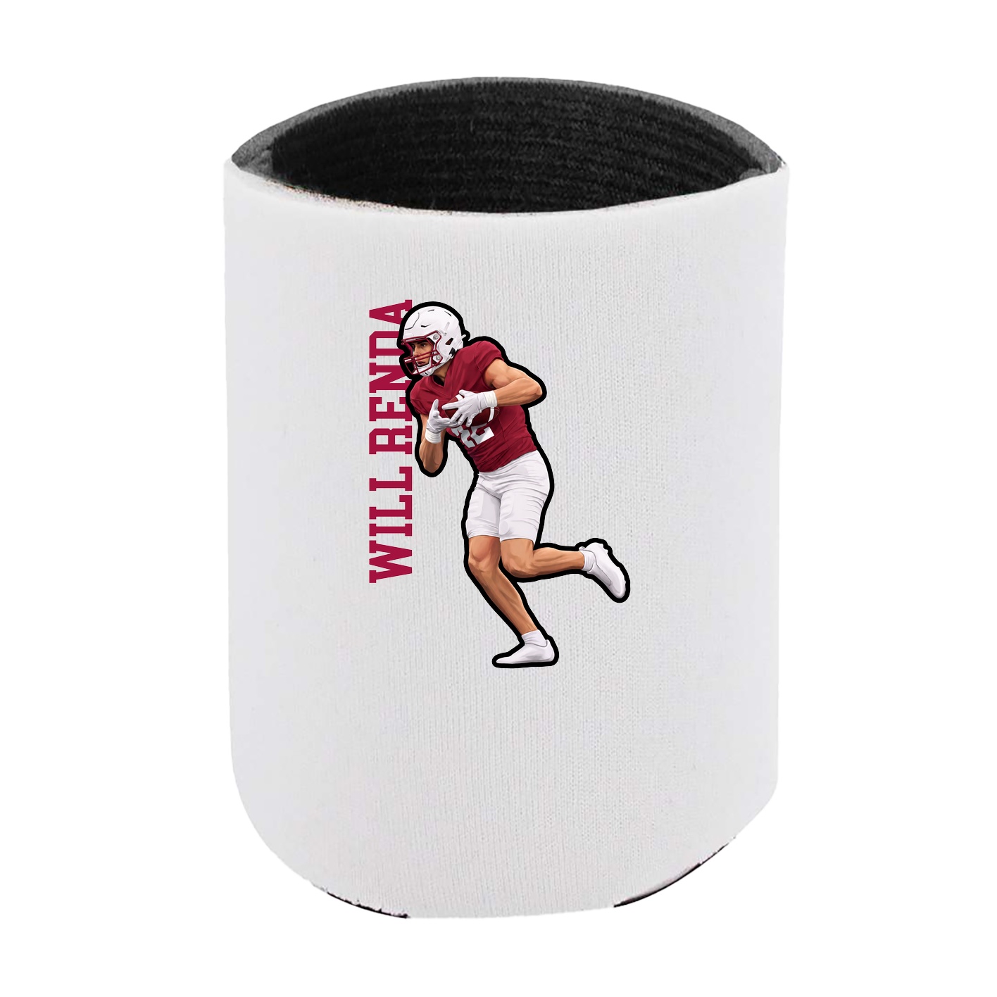 Can Holder — Name Vertical in White