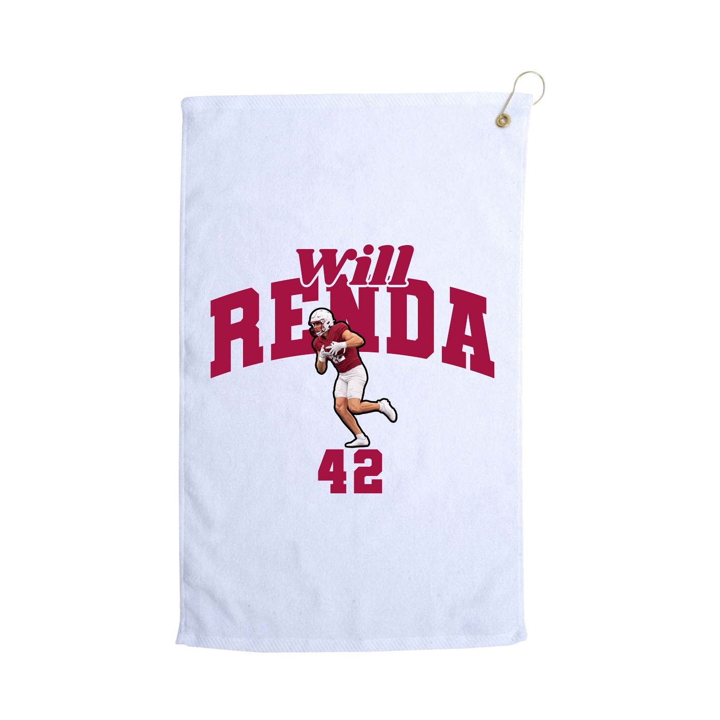 Golf Towel — Signature Arch in White