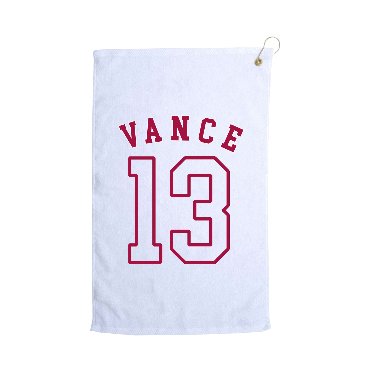 Golf Towel — Shirsey Arch in White