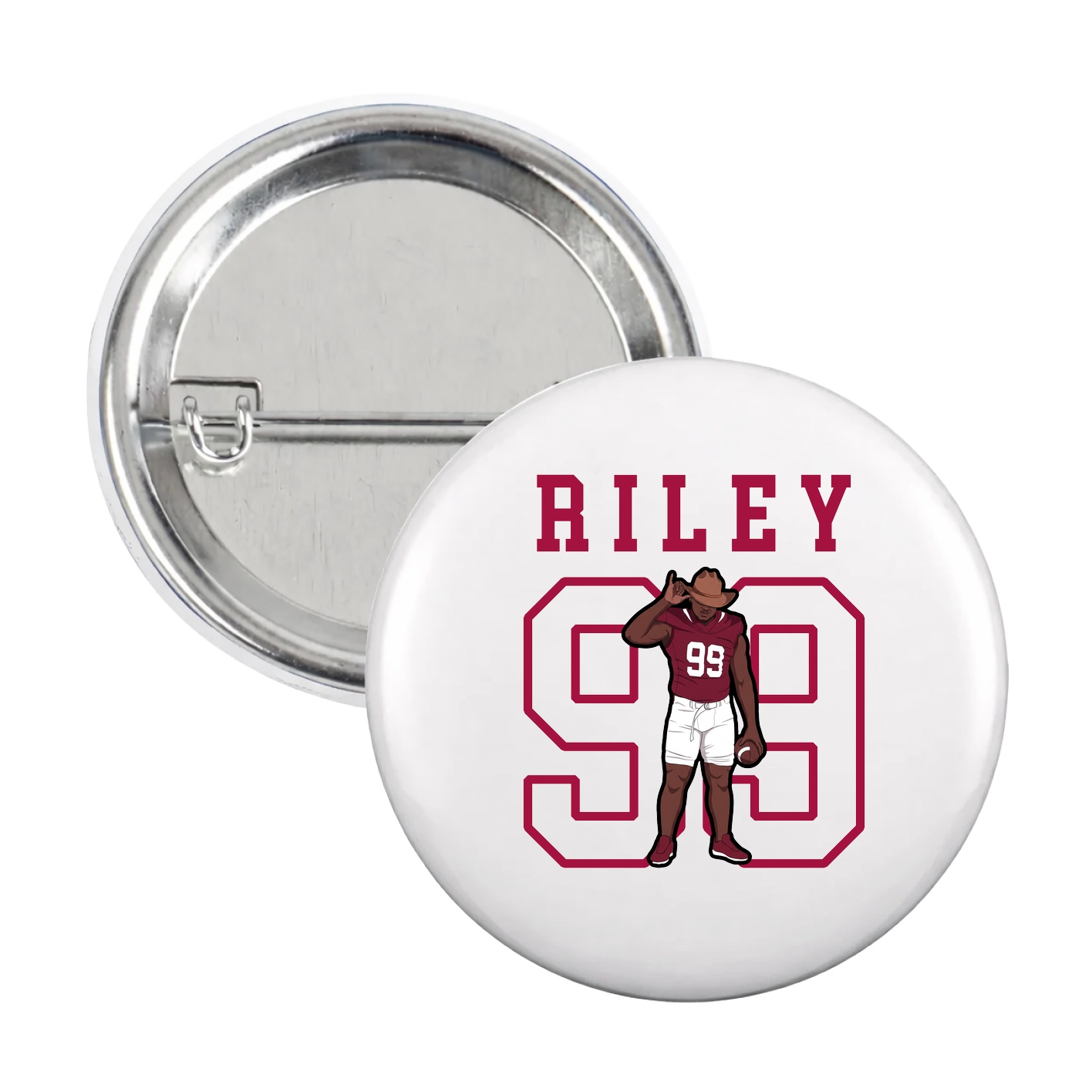 Game Day Button — Shirsey in White