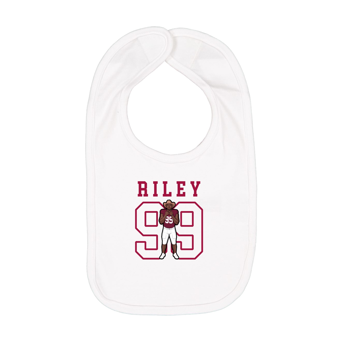 Infant Bib — Shirsey in White