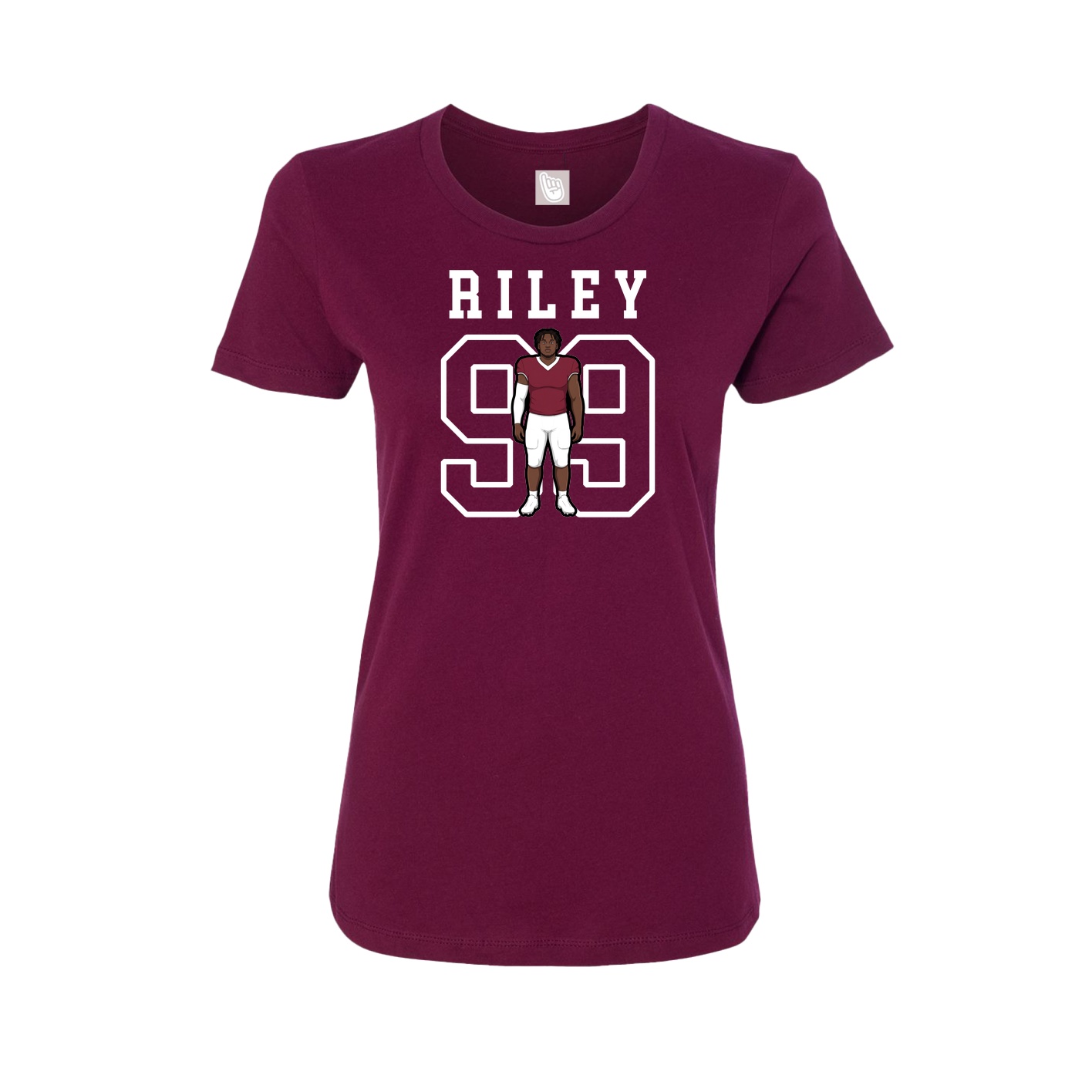Fitted Women's Tee — Shirsey in Maroon