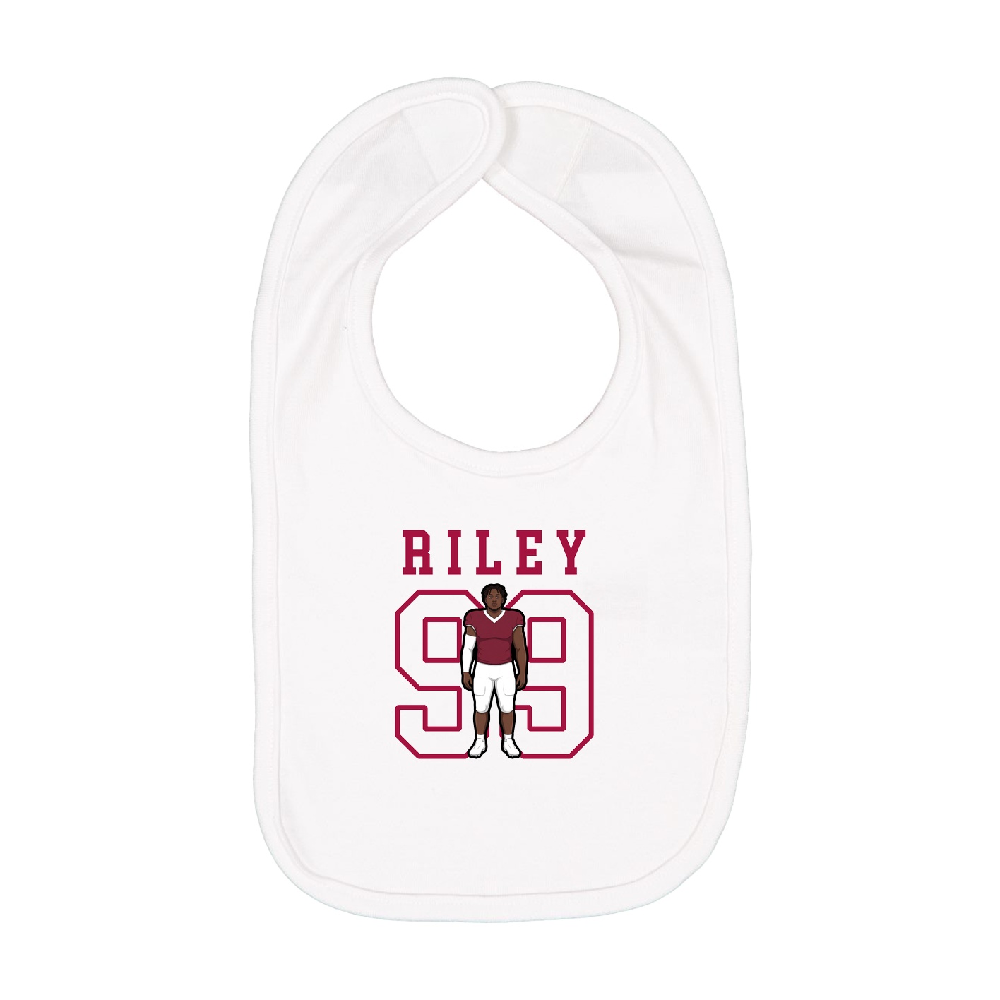 Infant Bib — Shirsey in White