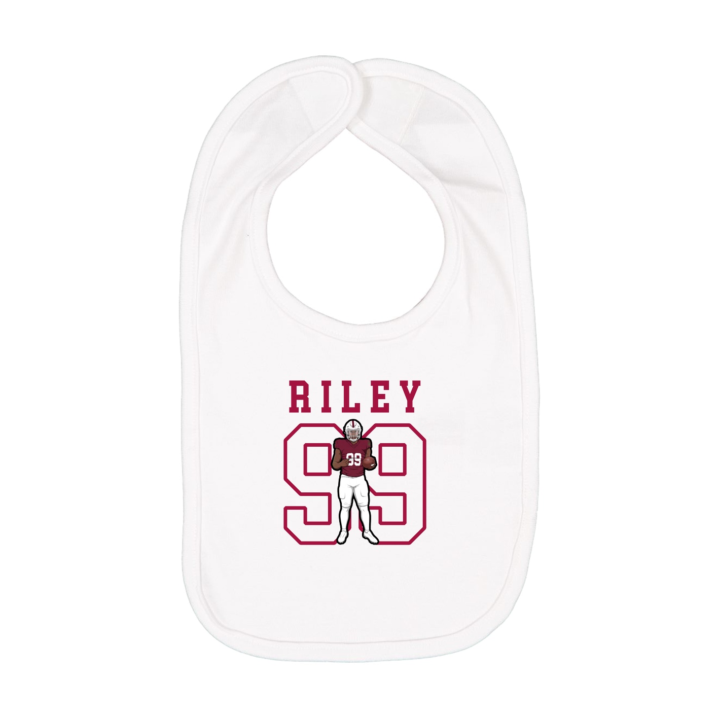 Infant Bib — Shirsey in White