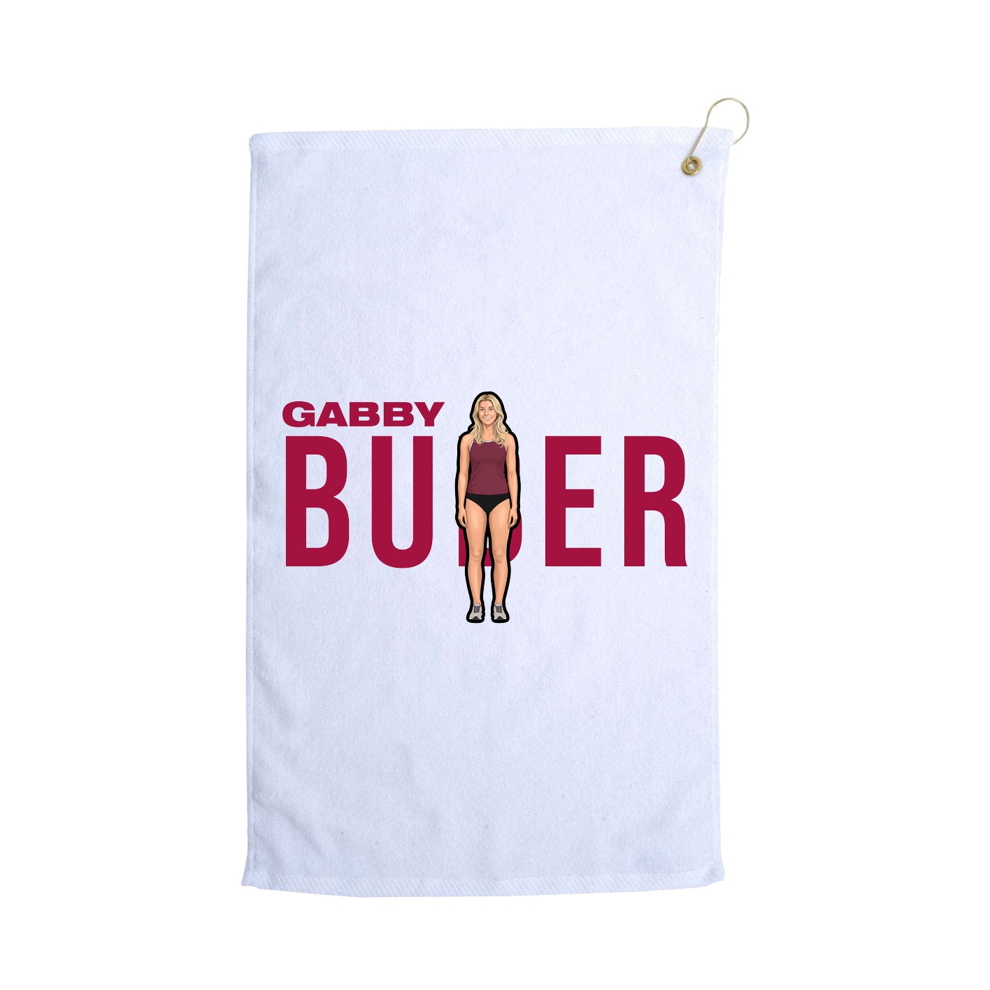 Golf Towel — Player Name in White