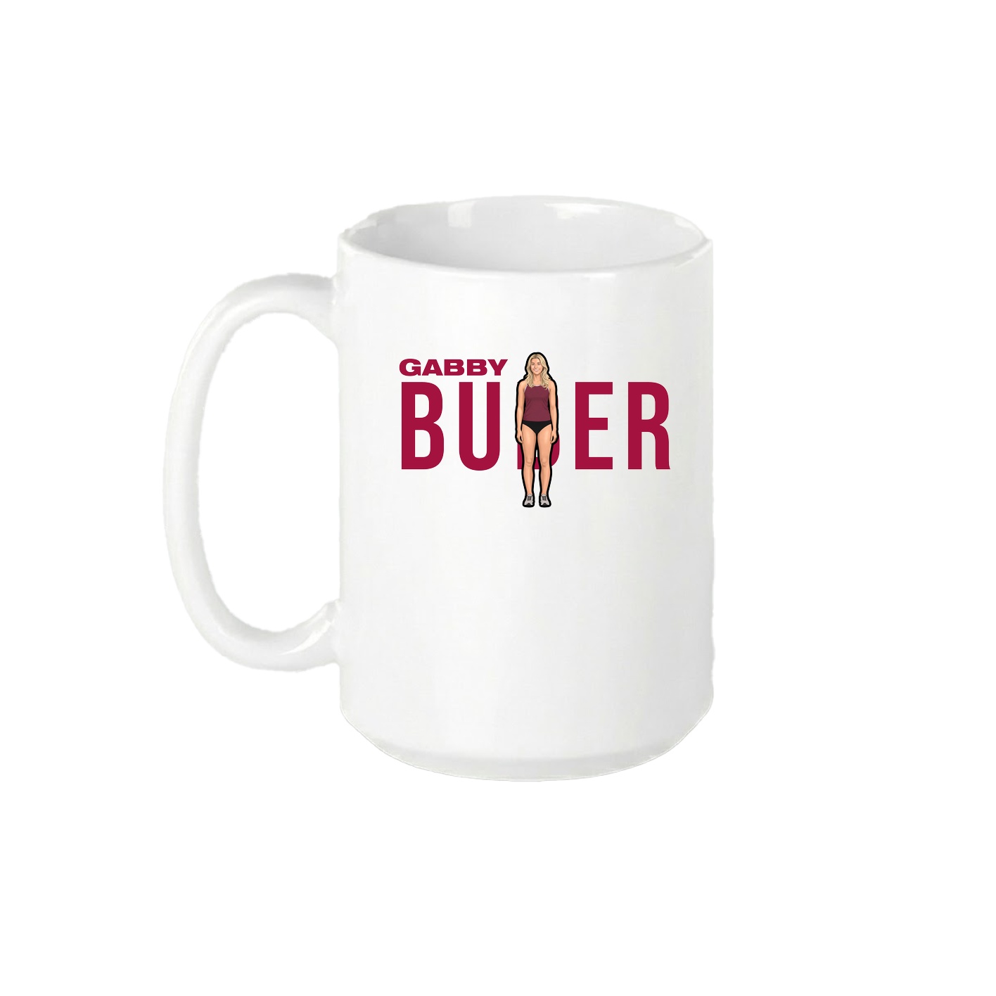 15oz Coffee Mug — Player Name in White
