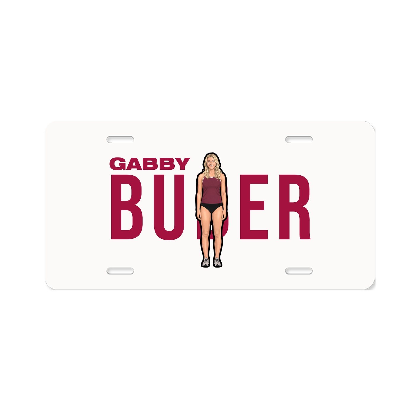 License Plate — Player Name in Classic
