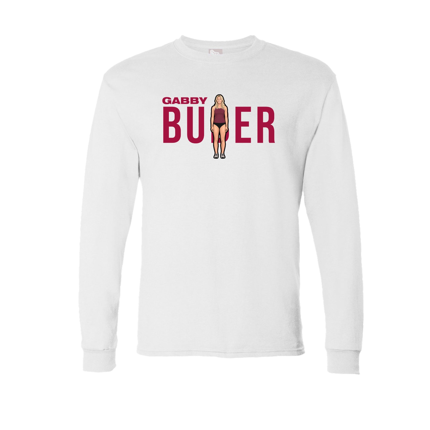 Long Sleeve Tee — Player Name in White