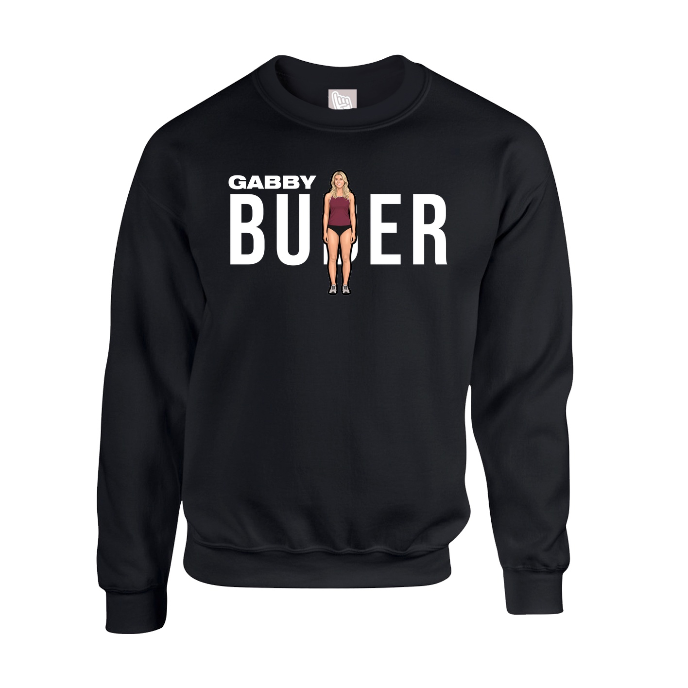 Fleece Crew — Player Name in Black