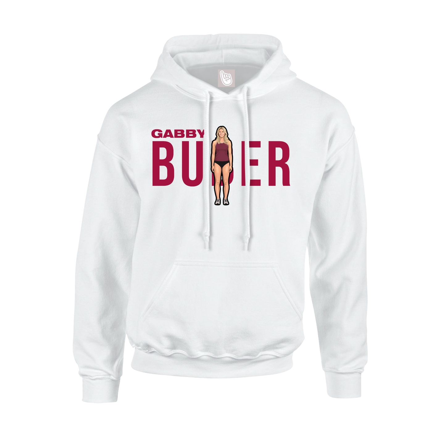Youth Hoodie — Player Name in White