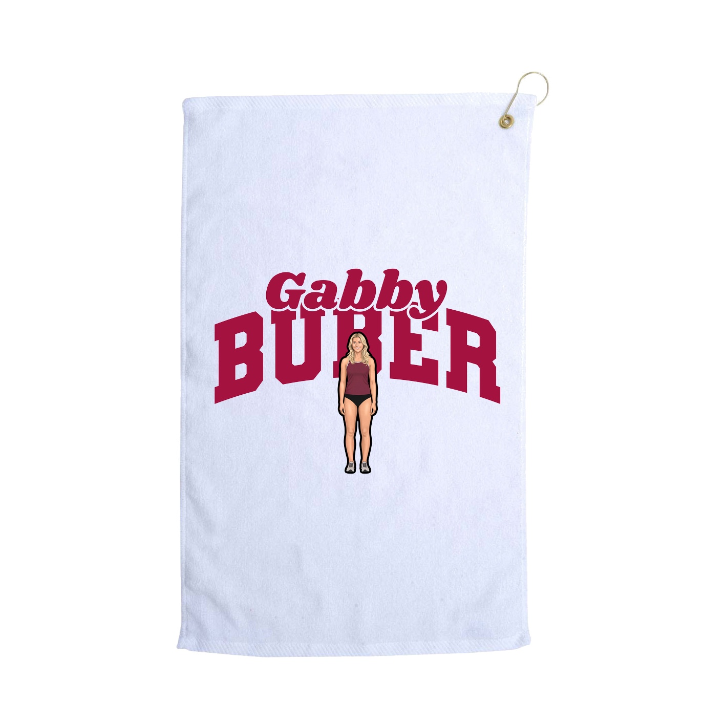 Golf Towel — Signature Arch in White