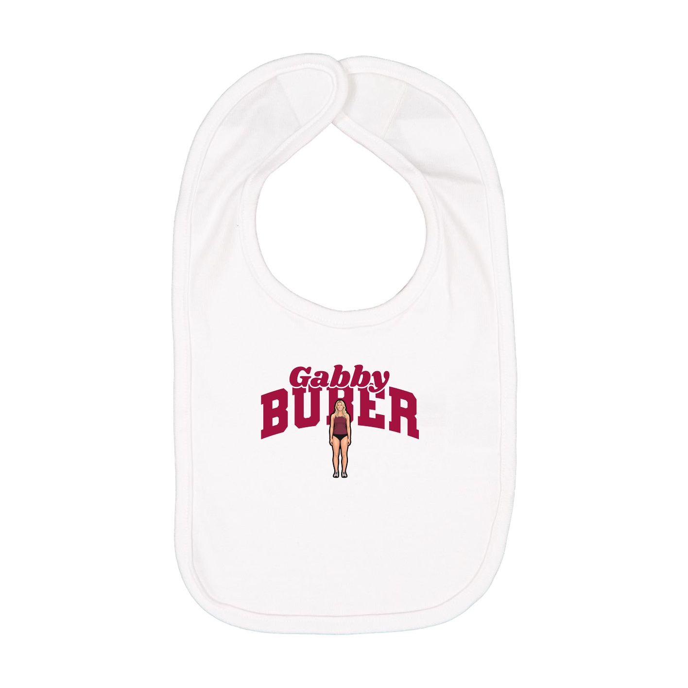 Infant Bib — Signature Arch in White